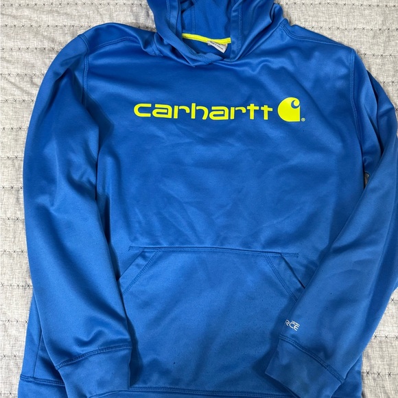 Carhartt Vibrant Blue Fleece Hoodie - Picture 1 of 3